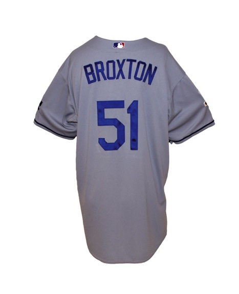 2008 Jonathon Broxton Los Angeles Dodgers Game-Used Road Jersey