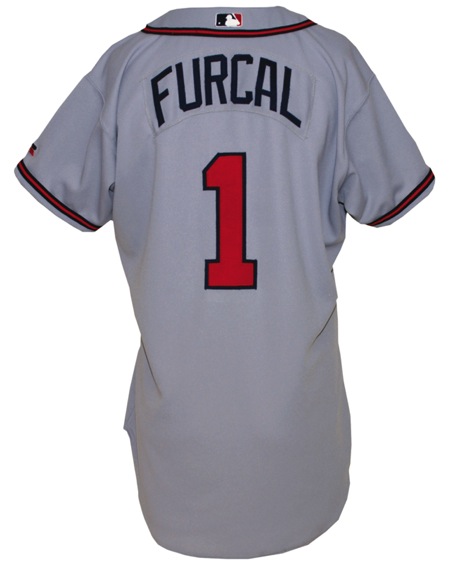 2003 Rafael Furcal Atlanta Braves Game-Used Road Jersey