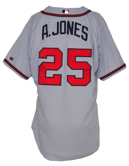 2003 Andruw Jones Atlanta Braves Game-Used Road Jersey
