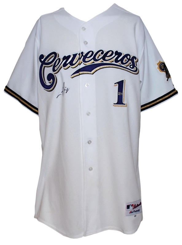 Lot Detail - 9/6/2008 Corey Hart Milwaukee Brewers (Cerveceros) Game-Used &  Autographed Home Jersey (MLB Hologram) (JSA)