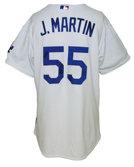 2009 Russell Martin Los Angeles Dodgers Game-Used Home Jersey