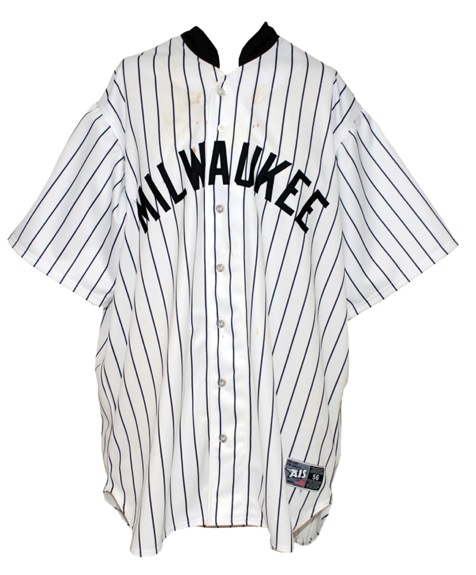 7/7/2008 Prince Fielder Milwaukee Brewers Negro League Game-Used & Autographed Uniform (2) (MLB Hologram) (JSA) 
