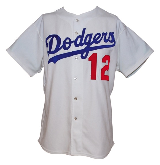 Early 1980’s Tommy Davis Los Angeles Dodgers Coaches Worn Home Jersey