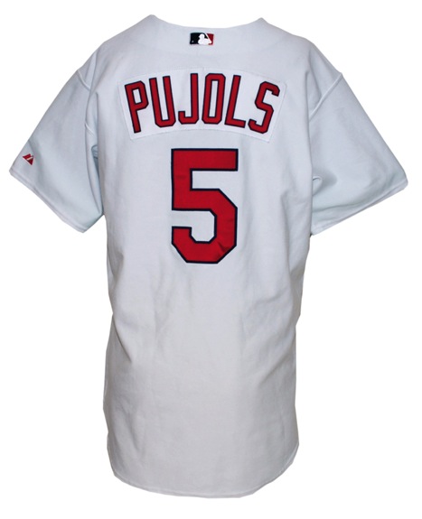 2003 Albert Pujols St. Louis Cardinals Game-Used Home Jersey