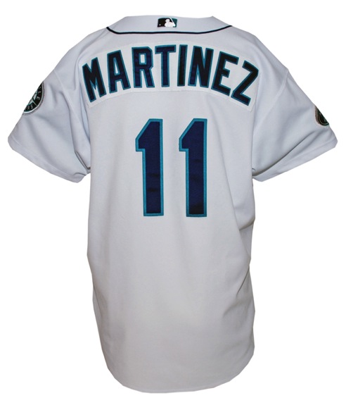 2002 Edgar Martinez Seattle Mariners Game-Used Home Jersey