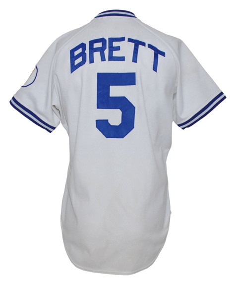 1987 George Brett Kansas City Royals Game-Used Home Jersey
