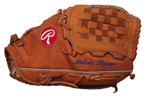 1993 Nolan Ryan Texas Rangers Game-Used Glove (Eskin LOA)