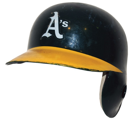1992 Mark McGwire Oakland Athletics Game-Used ALCS Batting Helmet (A’s LOA)  