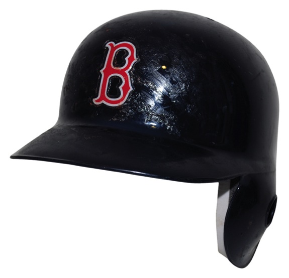 2009 Dustin Pedroia Boston Red Sox Regular & Postseason Game-Used Batting Helmet (Steiner LOA) (MLB Hologram)