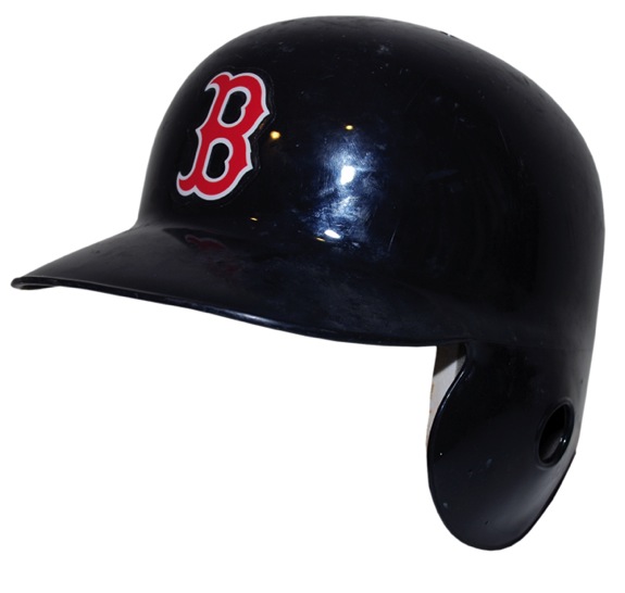 2009 Victor Martinez Boston Red Sox Regular & Postseason Game-Used Batting Helmet (Steiner LOA) (MLB Hologram)