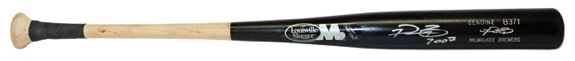 2007 Prince Fielder Milwaukee Brewers Autographed Bat (JSA) (PSA/DNA) 