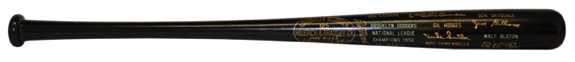 1956 Brooklyn Dodgers NL League Champion Black Bat