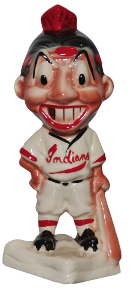 Cleveland Indians Stanford Pottery Ceramic Figures (2) 