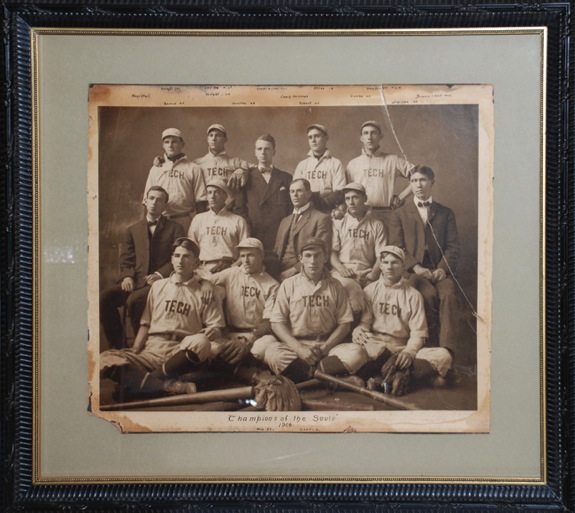 1906 Georgia Tech Baseball Team Photo Featuring Legendary Football Coach John Heisman