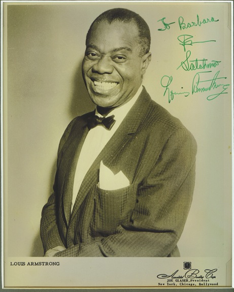 Louie Armstrong and Band Individually Signed Photos (7) (JSA) 