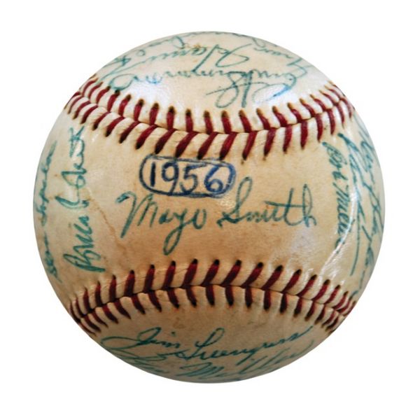 1956 Team Signed Baseballs (13) (JSA) 