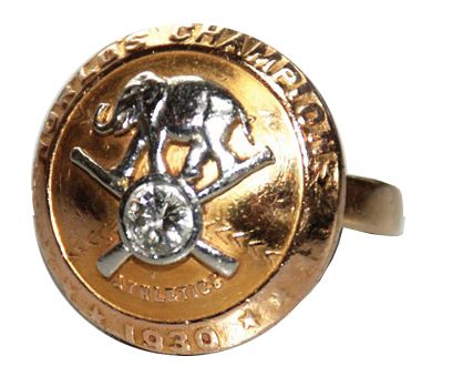 1930s Philadelphia Athletics World Championship Players Pin/Ring (Very Rare)