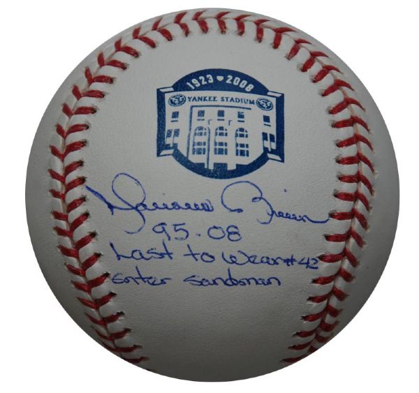 Mariano Rivera Single Signed Baseball with "Enter Sandman" (JSA)
