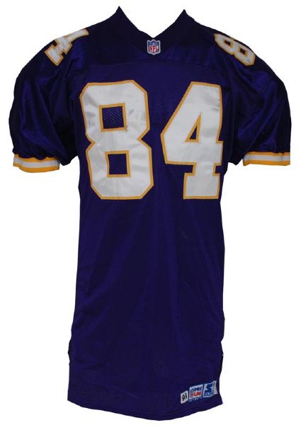 1998 Randy Moss Minnesota Vikings Home Rookie Jersey (Team Repairs) 