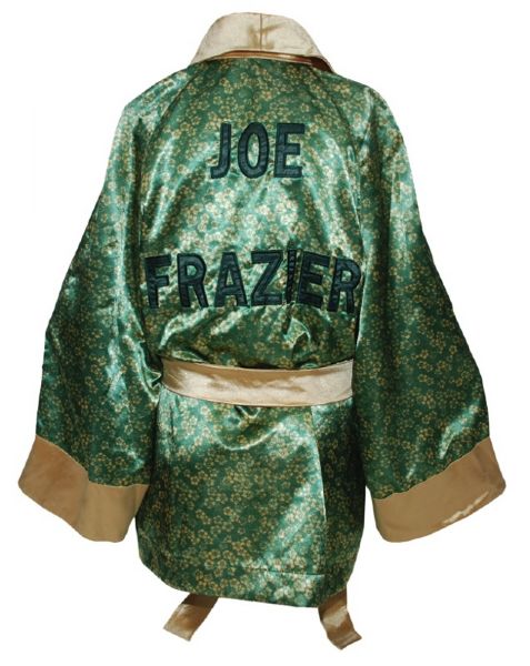 Movie Worn Joe Frazier Trunks, Robe, & Shoes from the film "Ali" with Will Smith