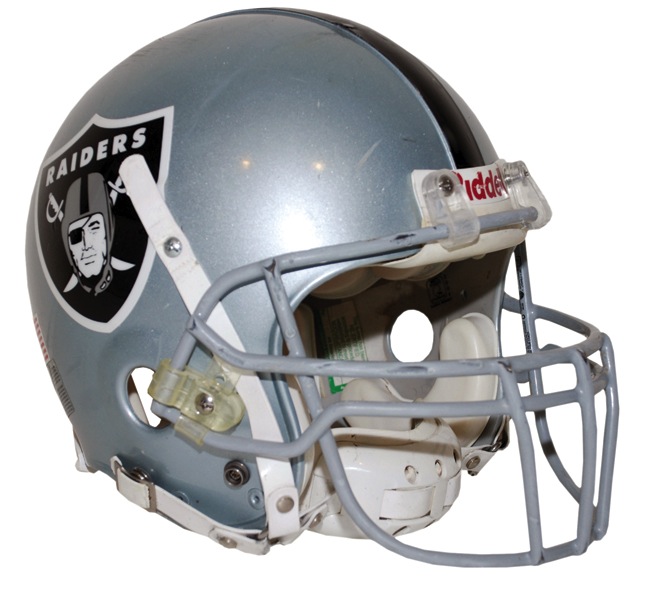 2004 Marques Anderson Oakland Raiders Game-Used Helmet (JO Sports Co LOA) (Oakland Raiders LOA)