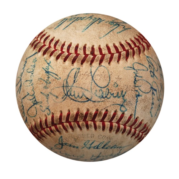1960 LA Dodgers Team Autographed Baseball 