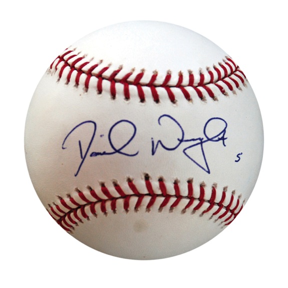 Lot of David Wright Single Signed Baseballs (5) (Wright Hologram) (JSA) 