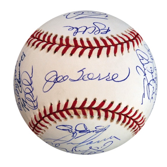 2000 NY Yankees World Championship Team Autographed Baseball (JSA) (Steiner)