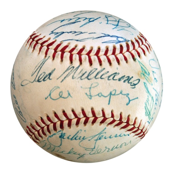1955 American League All-Star Signed Baseball (JSA) 