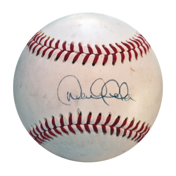 Derek Jeter Single Signed Game-Used Baseball from Minor Leagues (JSA) 