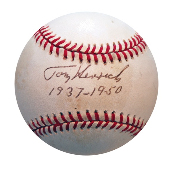 Ralph Houk & Tommy Heinrich Single Signed Baseballs (2) (JSA)