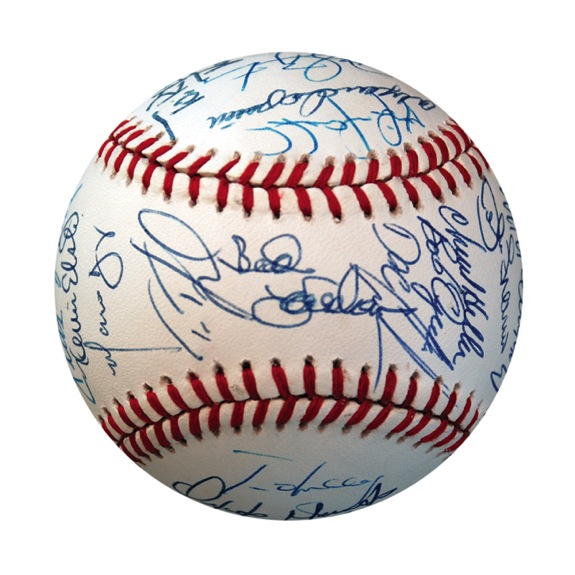 1990 NY Mets Team Signed Baseball (JSA)