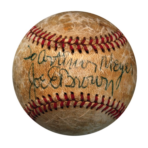 Joe E. Brown Single Signed Baseball (JSA) 