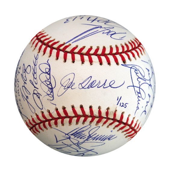 1996 World Champion NY Yankees Team Signed Limited Edition Baseball (JSA) (Steiner)
