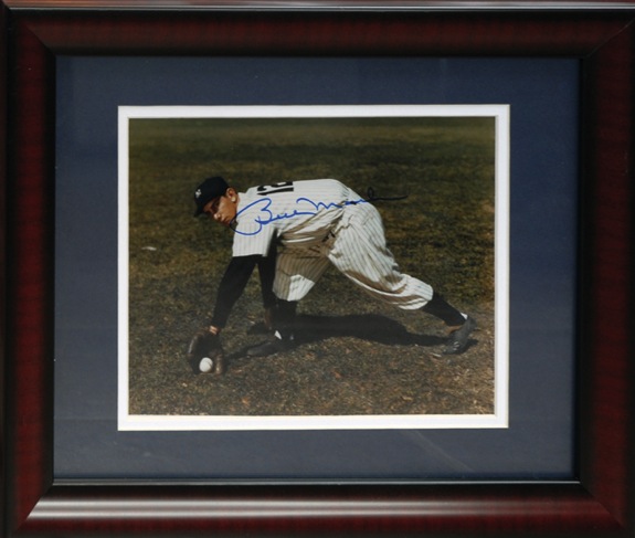 Framed Billy Martin Autographed Color Photo (JSA) (Additional LOA)