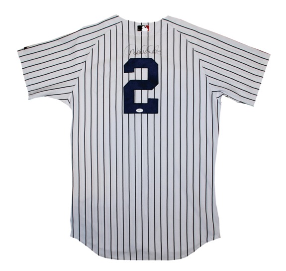 Derek Jeter New York Yankees Authentic Home Pinstripe Autographed Jersey (JSA)