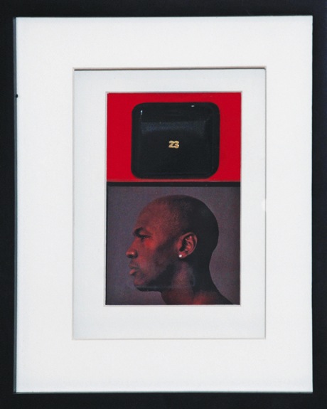 Michael Jordans Personal "23" Gold Earring with Framed Autographed Photo Match & Original Box (2) (Pristine Provenance) (BBHOF LOA) (JSA)