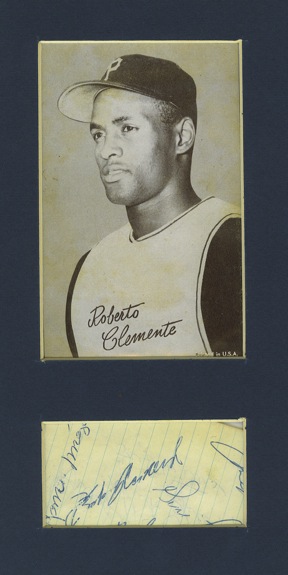 Roberto Clemente Cut with Others (JSA)