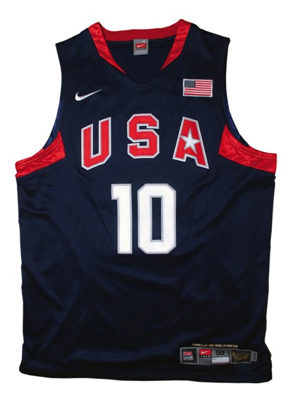 Kobe Bryant Autographed 2008 Team USA Road Jersey (UDA) (JSA)