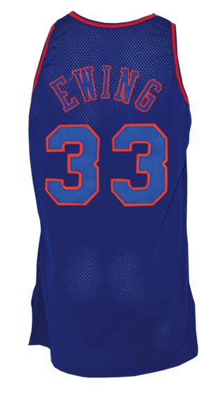 1996-1997 Patrick Ewing New York Knicks Game-Used TBTC Road Jersey
