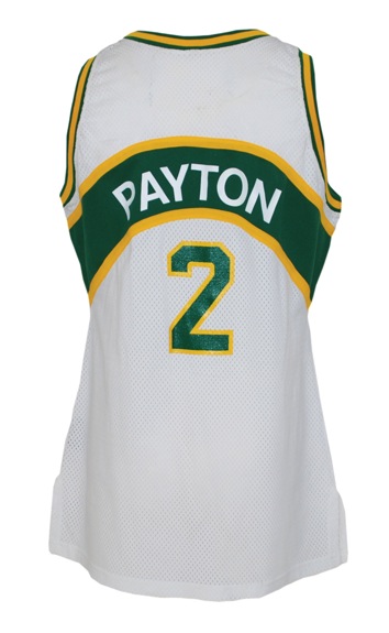 1990-1991 Gary Payton Rookie Seattle Supersonics Game-Used Home Jersey