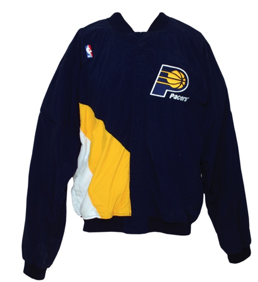 1993-1994 Detlef Schrempf Indiana Pacers Worn Road Warm-Up Jacket & Pants (2)