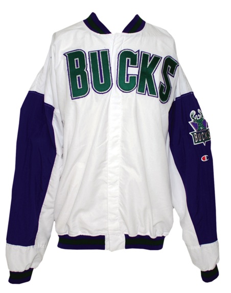1994-1995 Glenn Robinson Rookie Milwaukee Bucks Worn Home Warm-Up Jacket & Pants (2)