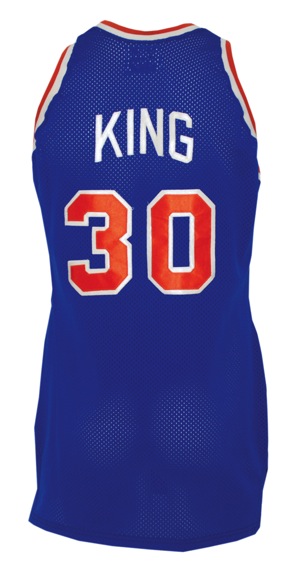 1986-1987 Bernard King New York Knicks Game-Used Road Jersey