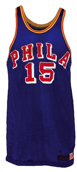 1961-1962 Tom Gola Philadelphia Warriors Game-Used Road Jersey (Very Rare)