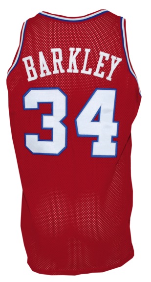 1989-1990 Charles Barkley Philadelphia 76ers Game-Used & Autographed Road Jersey (JSA)