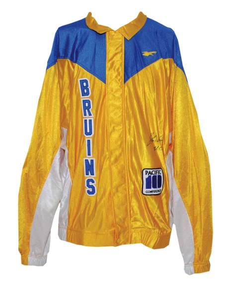 Circa 1995 Charles O’Bannon & Ed O’Bannon UCLA Bruins Worn Warm-Up Jackets Autographed by John Wooden (2) (JSA)