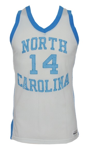 Late 1980’s Jeff Lebo North Carolina Tar Heels Game-Used Home Jersey with Shorts (2)
