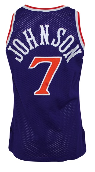 1991-1992 Kevin Johnson Phoenix Suns Game-Used Road Jersey