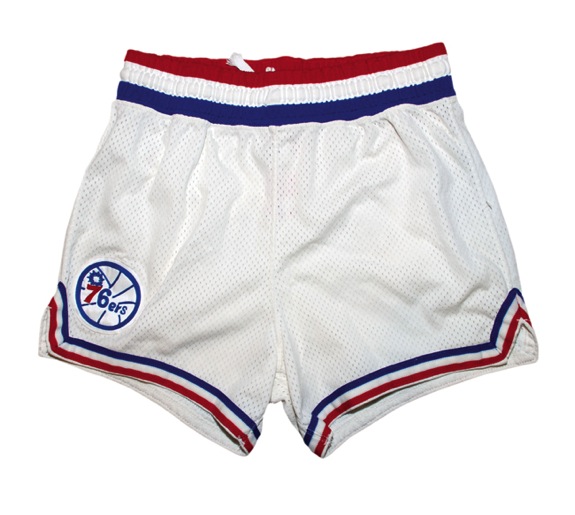 1983-1984 Julius Erving Philadelphia 76ers Game-Used Home Shorts